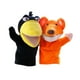 thumbnail image 4 of 2 piezas de títeres de mano de animales Feats Crow Crow Fun lindo Títeres de mano de manos Lenos de peluche para el juego de roles Prescolar, 4 of 9