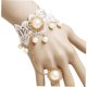 thumbnail image 4 of unbranded Embroidered White Lace Bracelet with Beads Elegant Wedding Jewelry Accessory, 4 of 8