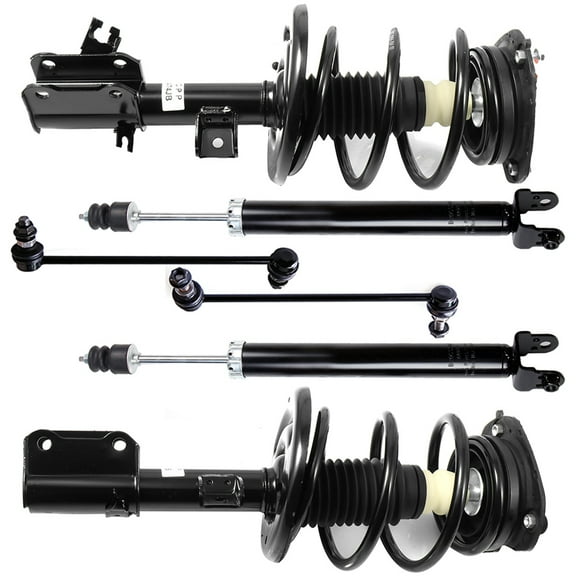 CCIYU Complete Suspension Kit Fits 2007 2008 2009 2010 2011 2012 for Nissan Altima Includes Front Strut Spring Assembly Rear shock absorber Stabilizer Bar Link