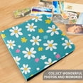 thumbnail image 4 of FORMRS 3 Ring Photo Album 4"x6" Self Adhesive Large Capacity PU Leather Cover, Small Daisy, 4 of 8