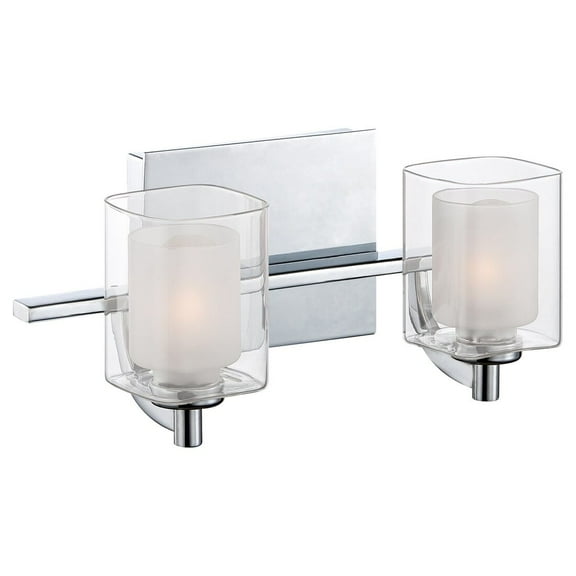 Quoizel KLT8602CLED Kolt 2-Light Bath in Polished Chrome