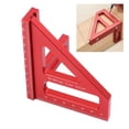 thumbnail image 1 of Aluminum Alloy 3D Multi Angle Measuring Ruler Layout Tool for Engineer Carpenter, Ideal for DIY, 1 of 7