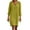 Yellow, variant on Zanvin Fall Dresses , Summer Cotton and Linen Dresses V-Neck 3/4 Sleeve Loose Solid Color Dress Below the Knee Dress A-Line Dress, Blue, XL