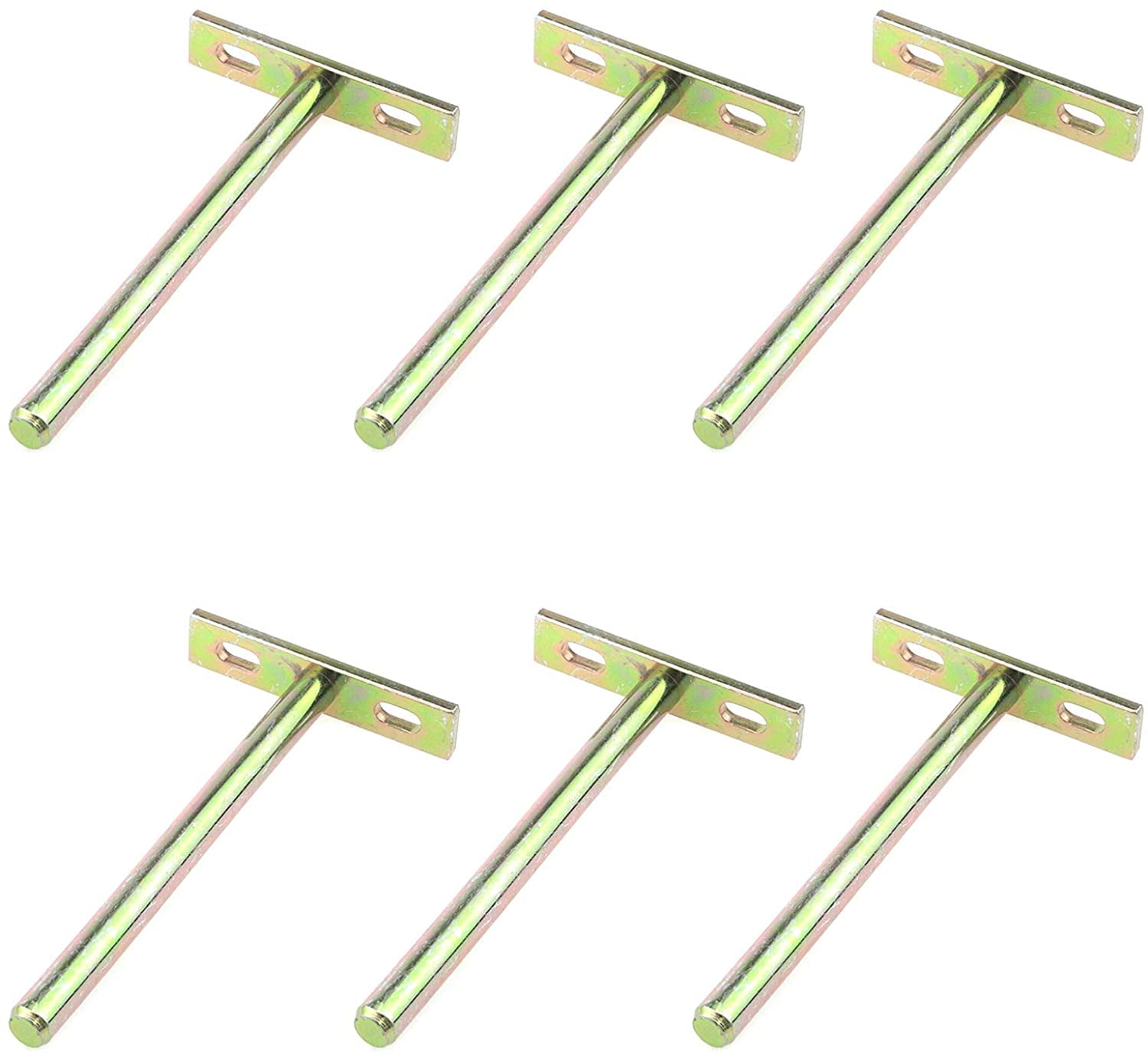 5Inch Solid Steel Floating Shelf Brackets, 6PCS Blind Shelf Supports