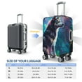 thumbnail image 6 of Fotbe Colorful Plant Wolf Luggage Cover Protector,Suitcase Protector,Scratch and Dirt Resistant,Fits 18-32 Inch Luggage-X-Large, 6 of 9