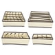 thumbnail image 2 of Caja de almacenamiento de ropa interior, 4 piezas, cajón para calcetines, soporte para ropa interior, caja de almacenamiento de calcetines, uso práctico, 2 of 12