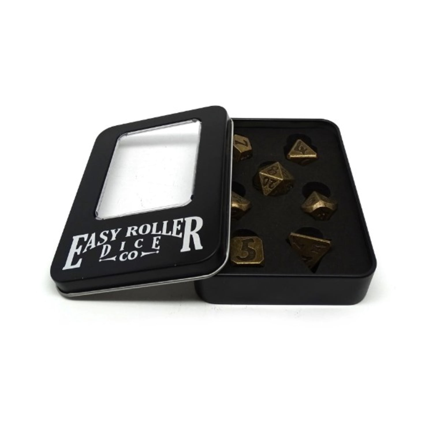 Easy Roller Dice Blunt Tipped Poly Set - Legendary Gold (7) New