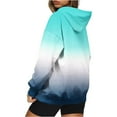 thumbnail image 5 of WXLWZYWL Womens Hoodies Neon Print Oversized Sweatshirt Drawstring Hooded Sweatshirt Trendy Oversized Sweater Fall Clothes, 5 of 6