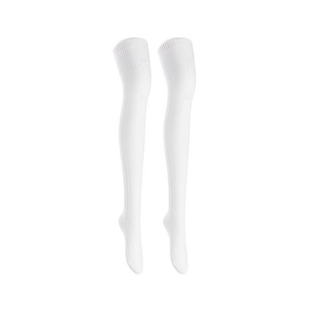 

Meso Big Girl s Women s 2 Pairs Awesome Thigh High Cotton Socks Comfortable Soft and Super Durable M1025 6-9 2p-09 Cream