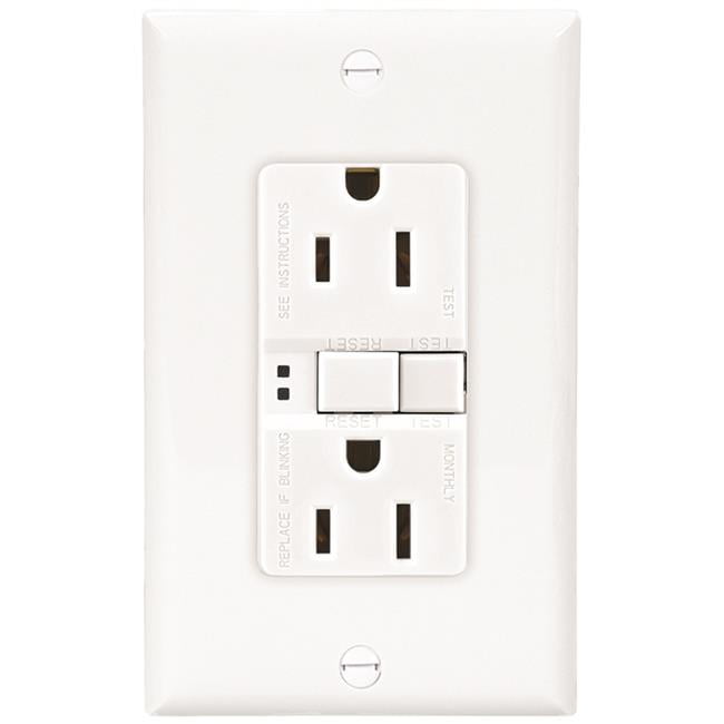 GE Backyard GFCI Outlet With 2 Receptacles U012010GRP for sale online 