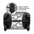 thumbnail image 2 of Logiee Snake Print Travel Luggage Cover,Suitcase Protector, Washable Elastic Suitcase Baggage Cover,Closure for Wheeled Suitcase Fit 18-32 Inch Luggage-X-Large, 2 of 7