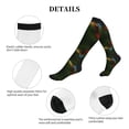 thumbnail image 5 of Lsque Hybrid Parrot in the Forest Pattern Sport Compression Socks for Men & Women 15-20 mmHg Knee High Nurse Pregnant Running Medical and Travel Athletic, 5 of 6