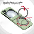 thumbnail image 2 of Decase for Samsung Galaxy Z Flip5 5G Compatible with MagSafe Case,Built-in Magnetic Ring Holder Stand,with Hinge Protector,Rugged Shockproof Anti-Scratch Slim Drop Proof Case Cover,Lightgreen, 2 of 7
