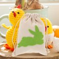 thumbnail image 2 of 4pcs Easter Gift Bags with Drawstring Easter Rabbit Candy Pouch Bags Easter Party Gift Pouches, 2 of 7