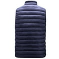 thumbnail image 3 of SHTXOZHI Men's Winter Puffer Vest Stand Collar Sleeveless Jacket Lightweight Down Outerwear, 3 of 7