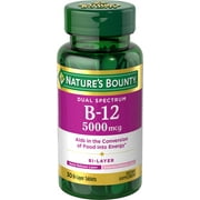 Nature's Bounty® Dual Spectrum Bi-Layer B12 5000 mcg, 30 Tablets