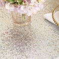 thumbnail image 4 of Sequin Tablecloth, 90x132 Rectangle Sequin Tablecloth for Party Cake Dessert Table Exhibition Events,Silver, 4 of 6
