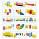 Enfants en Bois Domino Blocs Arc-en-Ciel Puzzle Montessori Jouets Éducatifs pour Enfants – image 3 sur 4