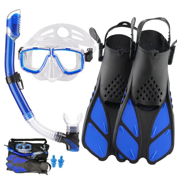 Equipo de Snorkel DiVLMT para Adultos con Aletas y Máscara de Buceo