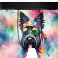 thumbnail image 4 of Hippie Scottish Terrier Portrait Watercolor Tie-Dye Vintage Styles All Over Print Boxer Briefs Underwear for Men Dad Scottie Dog Lover Gifts - 00014, 4 of 6