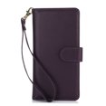 thumbnail image 6 of Wallet Case for iPhone 14 Pro, [TPU Shockproof Interior Case] Kickstand [RFID Blocking] Card Slot, Magnetic PU Leather Folio Cover Compatible,With strap,Flip Cover with Card Holder,Darkpurple, 6 of 13