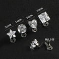 thumbnail image 2 of 16G CZ Crystal Heart Dermal Anchor Tops and Base G23 Titanium Microdermal Dermal Piercings Surface Skin Piercing Studs Punk Body Jewelry, 2 of 10