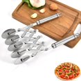 thumbnail image 4 of Yeacher Pizza Cutter 5 Wheels Adjustable Divider Pizza Paste Dough Bread Pies Round Cutter Stainless, 4 of 8