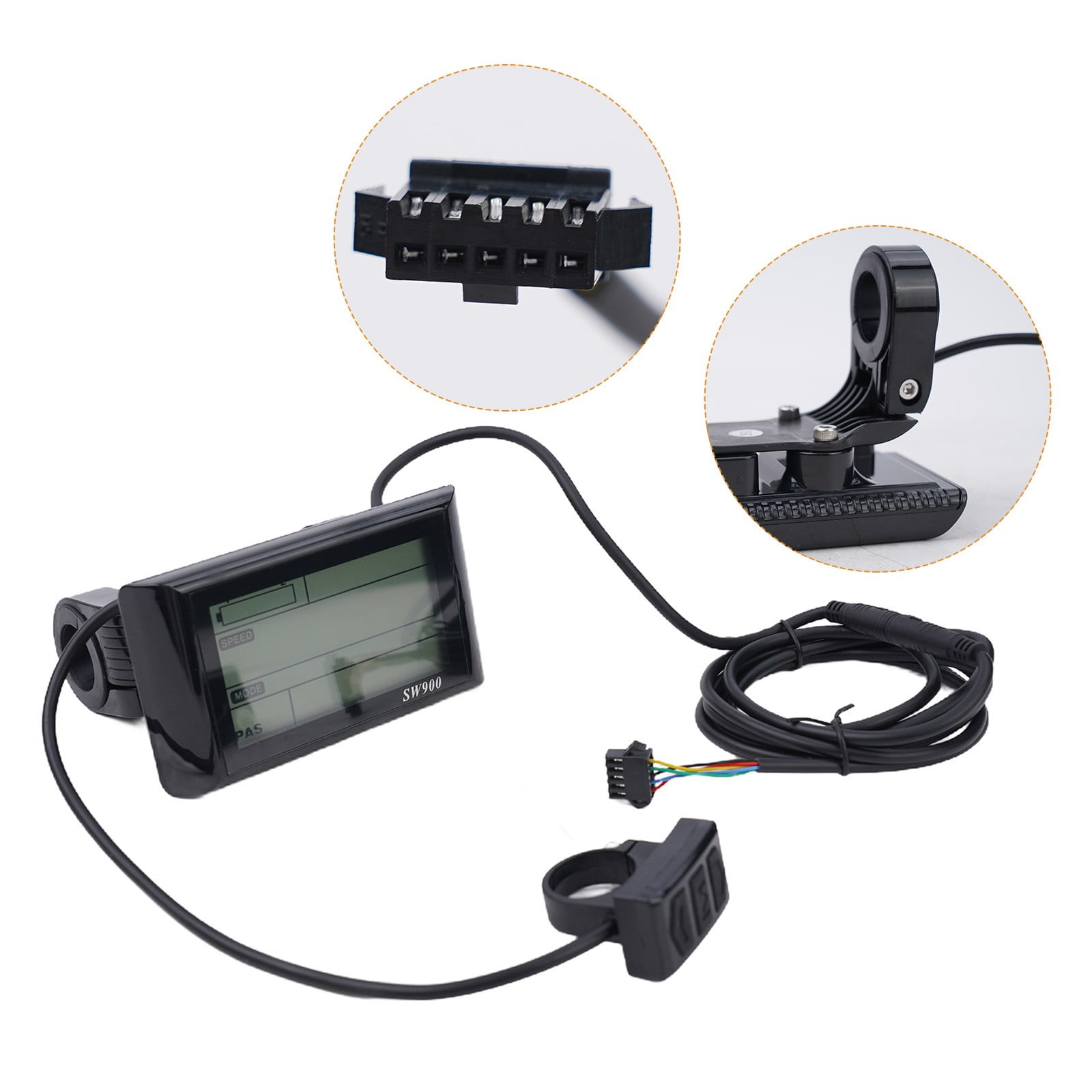 Sportact Cycling,Bicycle Accessories,Electric Bicycle,SW900 LCD Display Meter Control Panel 24-60V E-Bike Electric Bicycle Scooter,Bicycle Accessories for Adult Bikes
