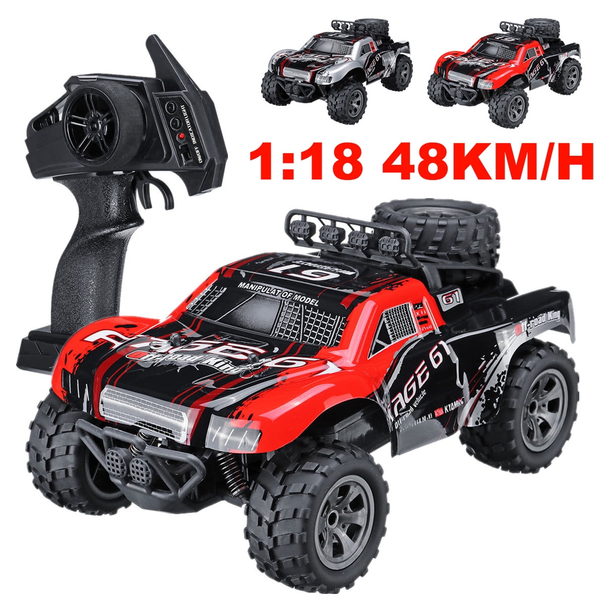 Details about   1:18 Remote Control Car RC Electric Off-Road Racing Truck Vehicle 4WD Xmas Gif 