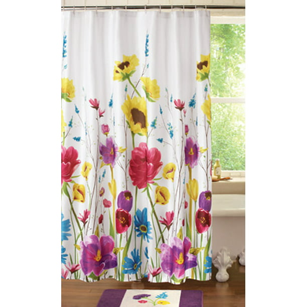 Prisma Vibrant Colorful Bright Spring, Bright Colored Shower Curtains