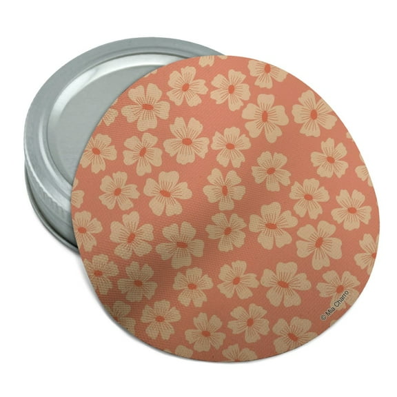 Peachy Flowers Round Rubber Non-Slip Jar Gripper Lid Opener