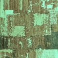 thumbnail image 1 of Ahgly Company Indoor Square Patchwork Turquoise Blue Transitional Area Rugs, 8' Square, 1 of 4