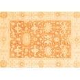 thumbnail image 1 of Ahgly Company Indoor Rectangle Abstract Orange Modern Area Rugs, 7' x 10', 1 of 4