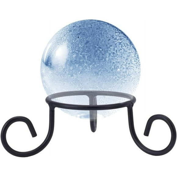 Black Iron Ball Stand Gazing Ball Stand Sphere Holder Balls Desktop Metal Display Stand Glass Bowl Ring Egg Stands for Collections Figurines Gemstones Home Office Decor Diameter: 3 inch