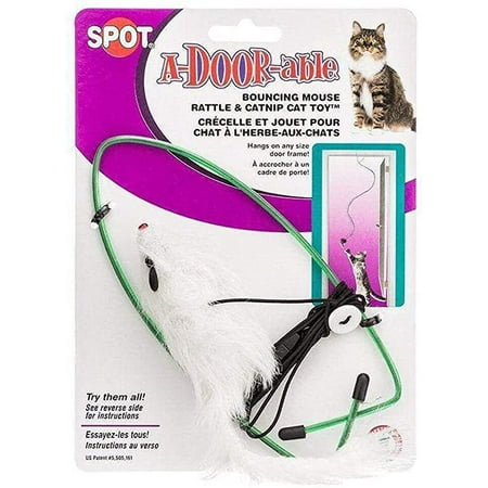 Ethical Pet Spot A-Door-Able Bouncing Mouse Interactive Catnip Cat Toy