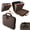 Brown, variant on Fireproof Document Box, Hard Case Fireproof File Organizer Box with Lock and 13 Pocket Accordion File Folder, Portable Safe Box for Office Storage Important Documents (With Out Shoulder Strap, Black)