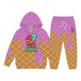 thumbnail image 3 of Piomll Sweatshirt And Sweatpants Set Boys 67 Ice Print 2Pcs Drip Baseball 101 Fall Outfits, 3 of 6