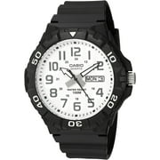 Casio Mens Oversized Dive Style Watch, Black/White MRW210H-7AV