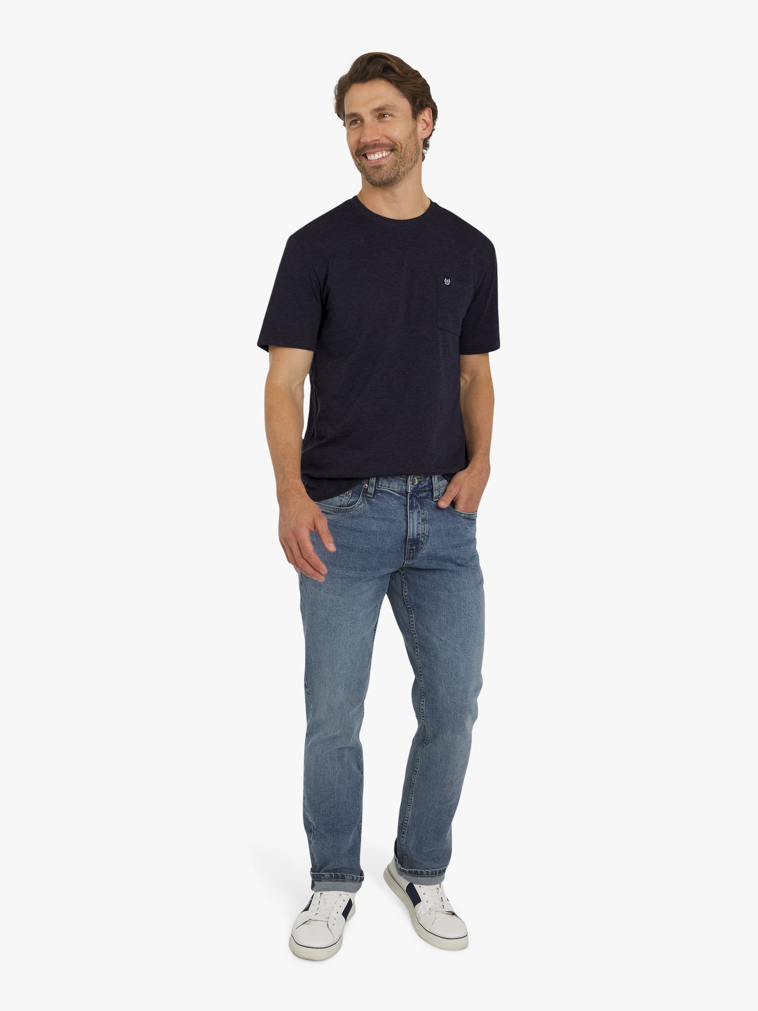Chaps Men's and Big Men's Seacoast Wash Slub Pocket T-Shirt, Sizes S-3XL
