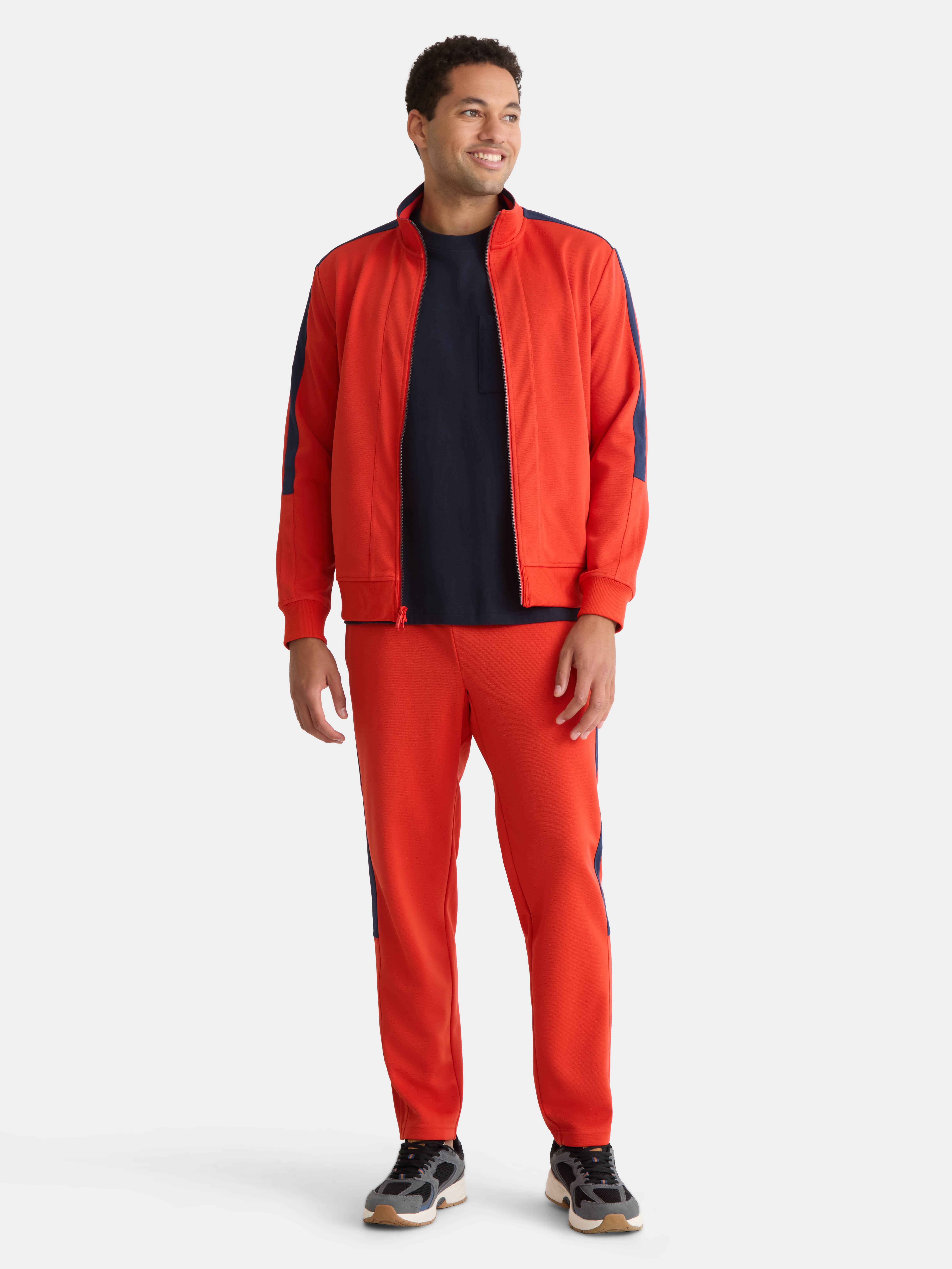 Athletic Works Men's and Big Men's Tricot Track Jacket, Sizes S-3XLT