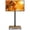 Tiger Brown, variant on TAVR Furniture Rolling TV Cart Stand with Swivel Mount for 32-65 inch Flat Screen, Modern Black Corner Mobile TV Stand Tall Rotating