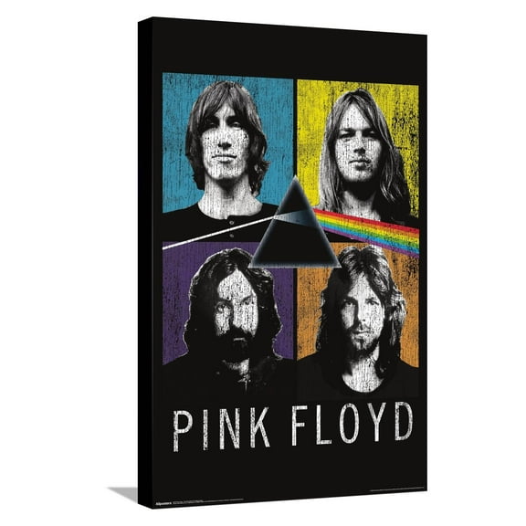 Pink Floyd - The Dark Side Of The Moon Quad Canvas Wall Poster, 14.725" x 22.375"