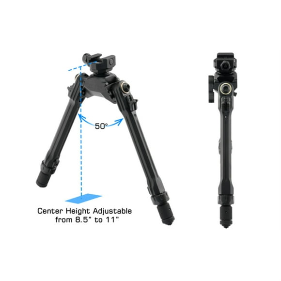UTG PRO TBNR Bipod, 8.5"-11" Center Height, Picatinny