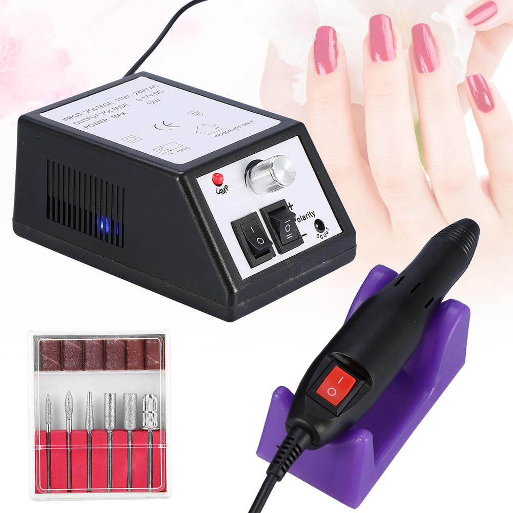 walfront professional electric nail drill machine manicure pedicure sanding drill file kit us plug