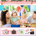 thumbnail image 5 of PayUSD Kids Camera for Girls Boys 64GB 1080HD Selfie Digital Cameras Portable Toddler Unicorn Toys Christmas Birthday Gift Age 3-10, Pink, 5 of 8