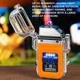 thumbnail image 3 of HDWUEN Electric Lighter,Rechargeable Windproof Cigarette Lighter for Camping Hiking BBQ,With Flashlight, 3 of 5