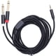 thumbnail image 4 of Cable adaptador 3683, malla tejida de algodón, macho de 3,5mm a Cable adaptador de altavoz de sintonización de Audio Dual de 6,35mm, 3m/9,8 pies, 4 of 8