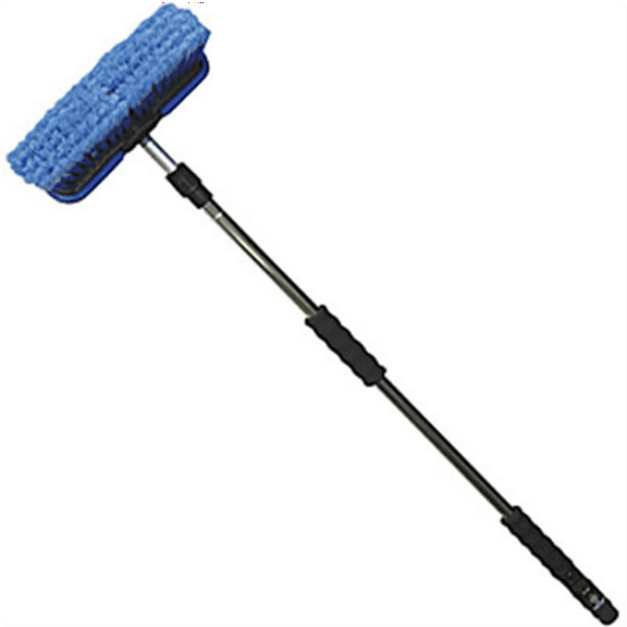 Carrand 10" Wash Brush Cleaning Brushes with Aluminum Extension Handle, Extend to 65"