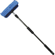 Carrand 10" Wash Brush Cleaning Brushes with Aluminum Extension Handle, Extend to 65"