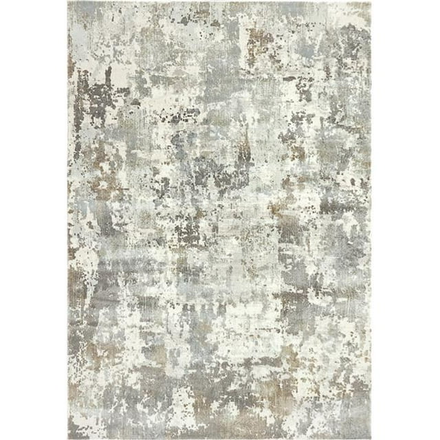Dynamic Rugs CC7103528190 6 ft. 7 in. x 9 ft. 6 in. Castilla 3528 Rectangle Modern Area Rug - 190 Cream & Grey